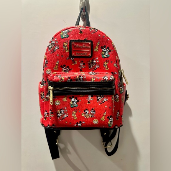 Other - Loungefly Disney Parks Mickey & Minnie Runaway Railway Mini Backpack.